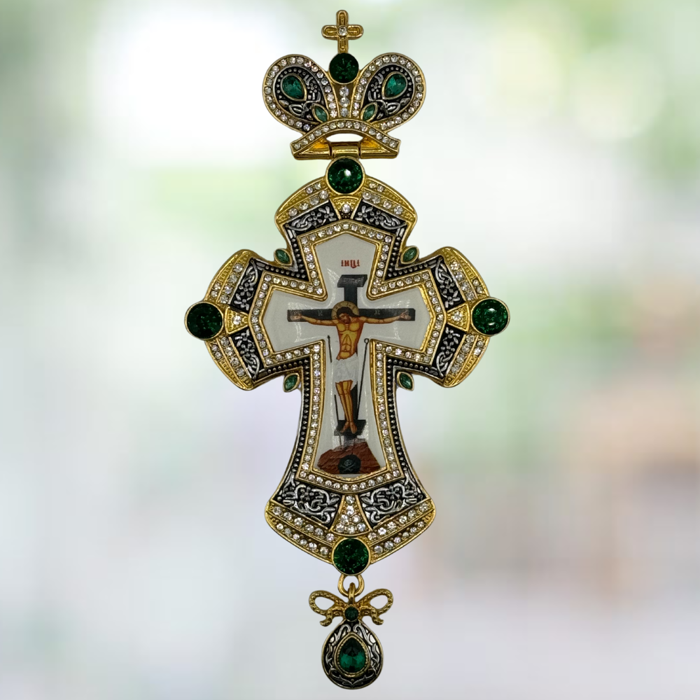 Orthodox Pectoral Cross with Panagia for Bishop Orthodox Pectoral Cross with Panagia for Bishop